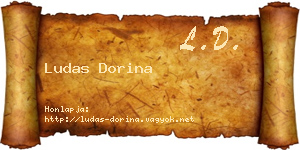 Ludas Dorina névjegykártya