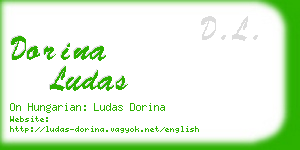 dorina ludas business card